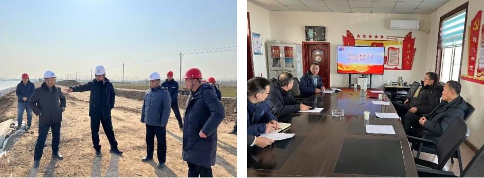 公司总经理李贵清到南排工程调研并看望慰问一线员工